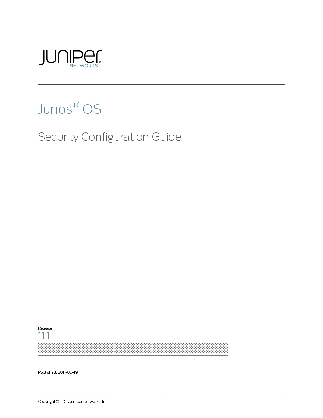 Junos OS Security Configuration Guide