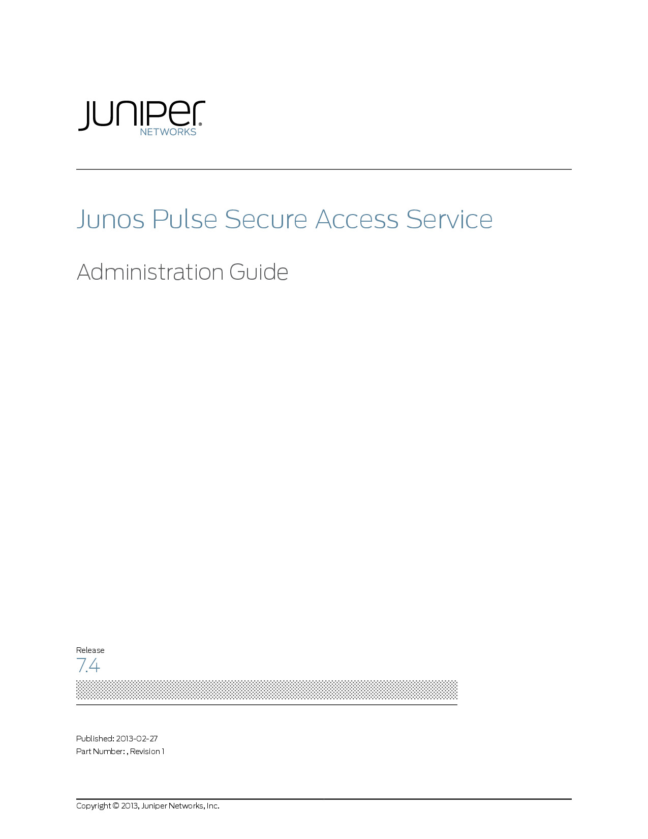 Junos Pulse Secure Access Service Administration Guide